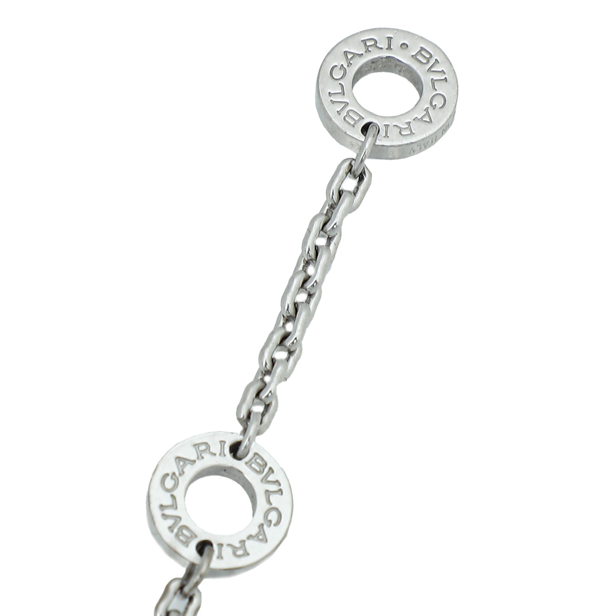 Bvlgari 18K White Gold Diamonds Serpenti Viper Necklace