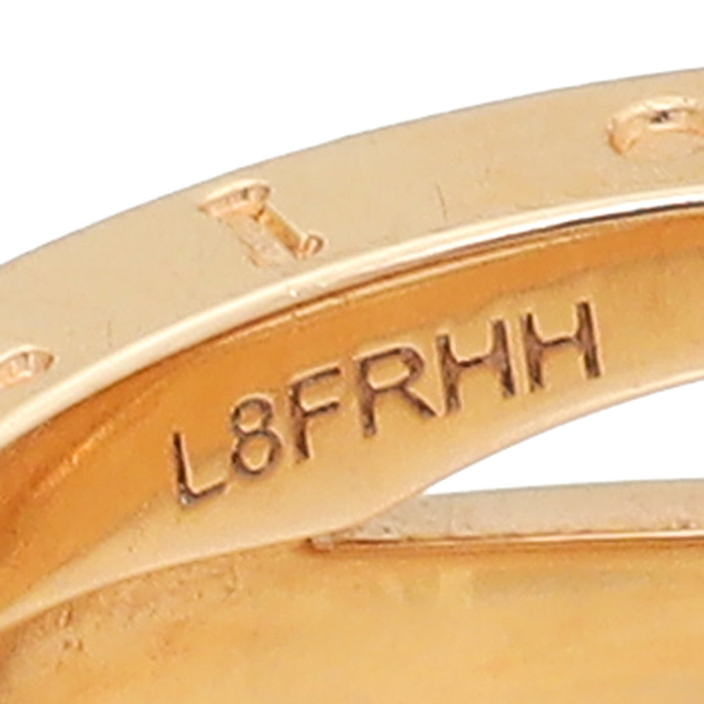 Bvlgari 18K Rose Gold B Zero 1 Legend Diamond Ring 52