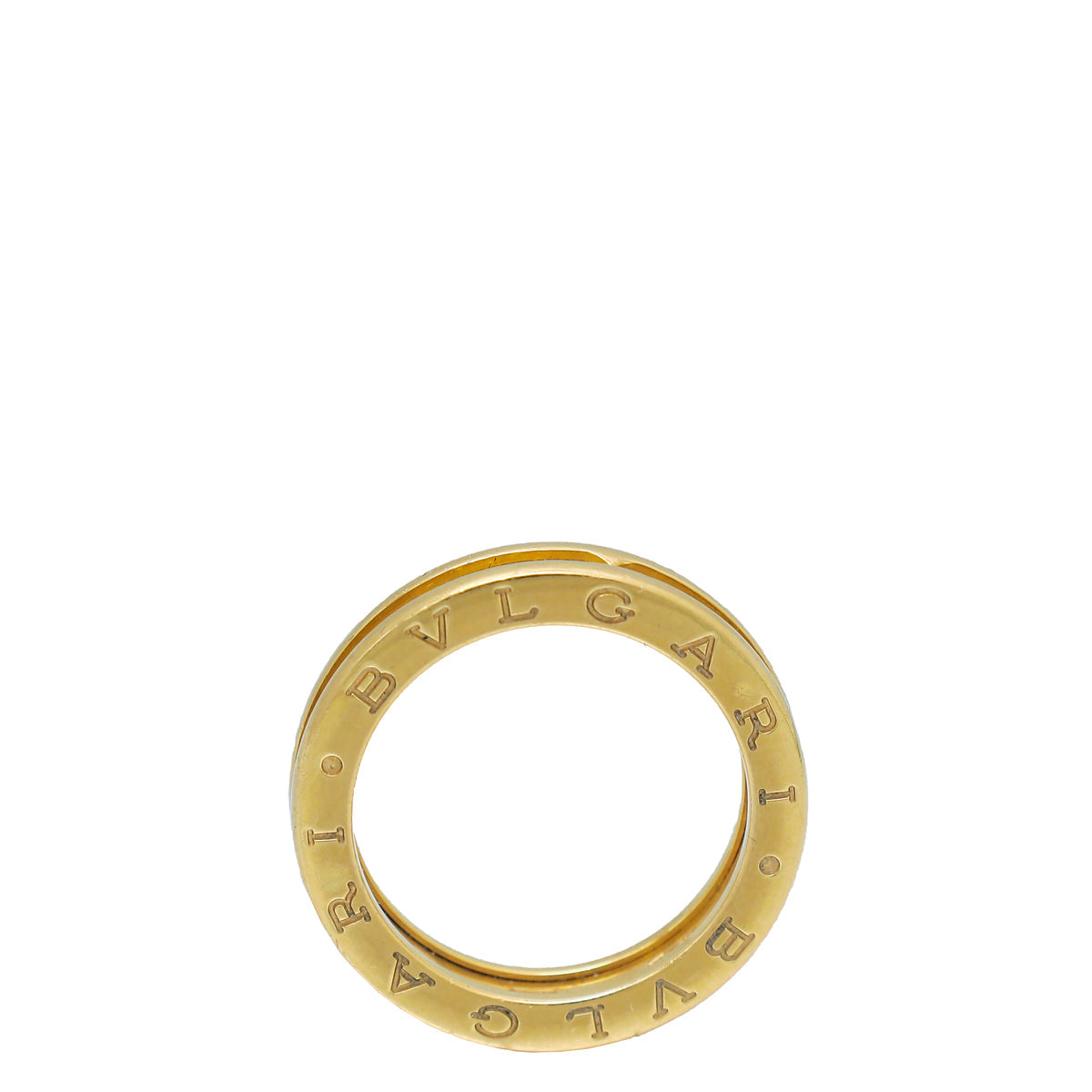 Bvlgari 18K Yellow Gold B Zero 1 Band Ring 57