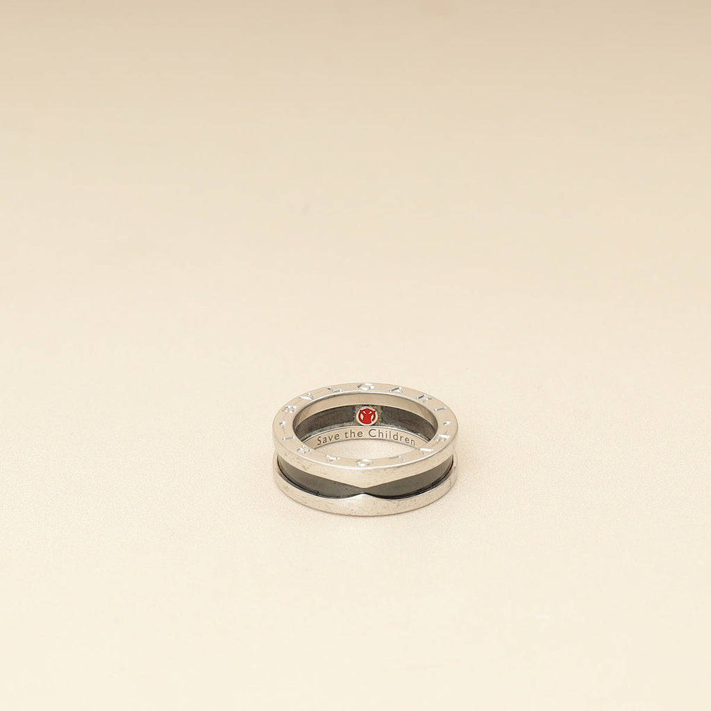 Bvlgari Sterling Silver Save The Children Ring 54