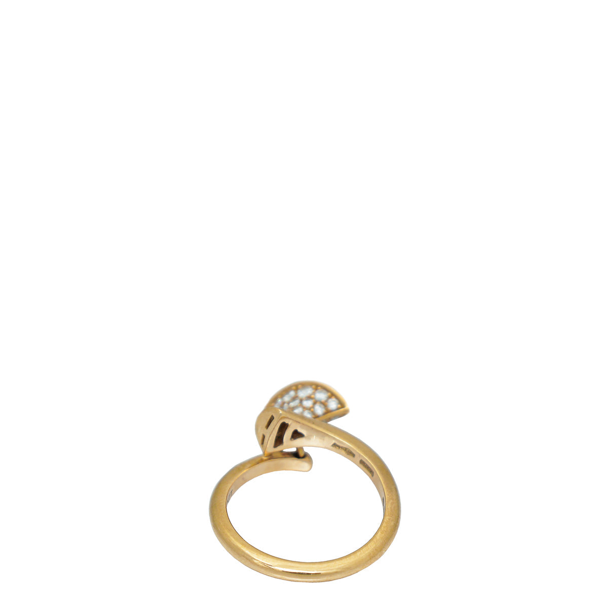 Bvlgari 18K Rose Gold Diamond Diva's Dream Drop Ring 51
