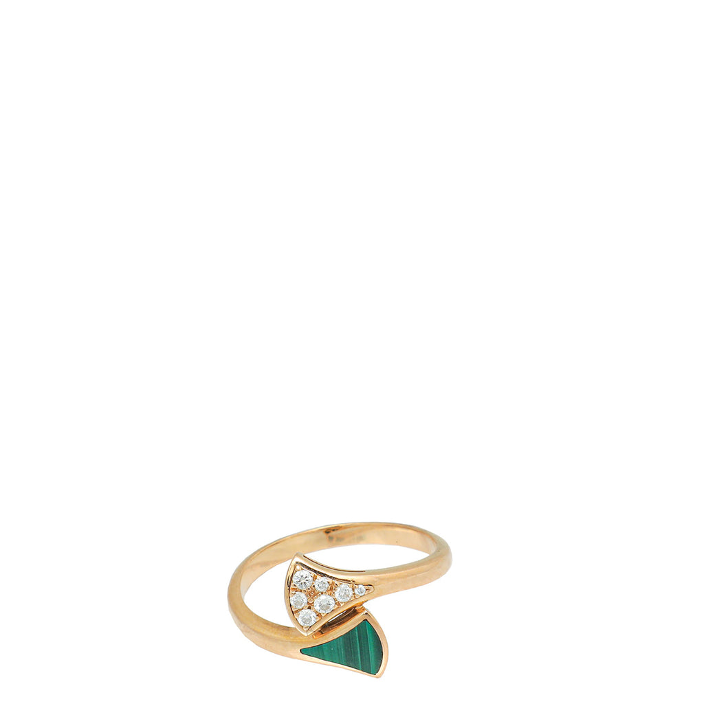 Bvlgari 18K Pink Gold Diva's Dream Ring 55