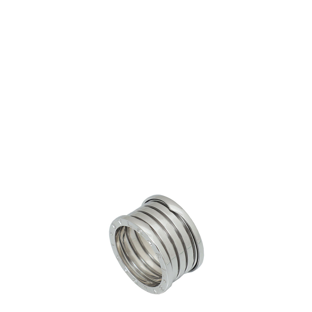 Bvlgari 18K White Gold B. Zero1 Four-Band Ring 58