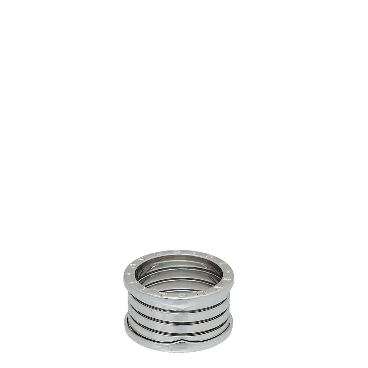 Bvlgari 18K White Gold B. Zero1 Four-Band Ring 58