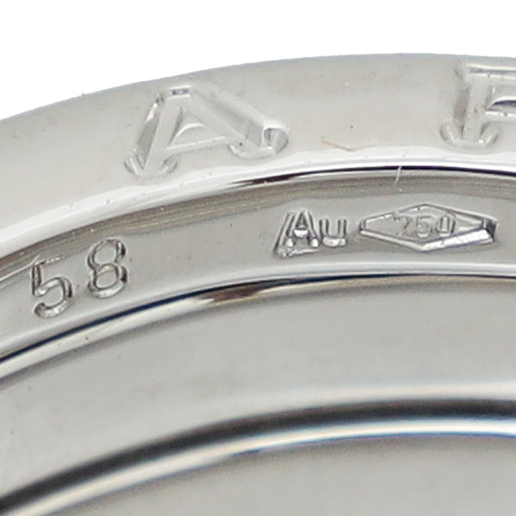 Bvlgari 18K White Gold B. Zero1 Four-Band Ring 58