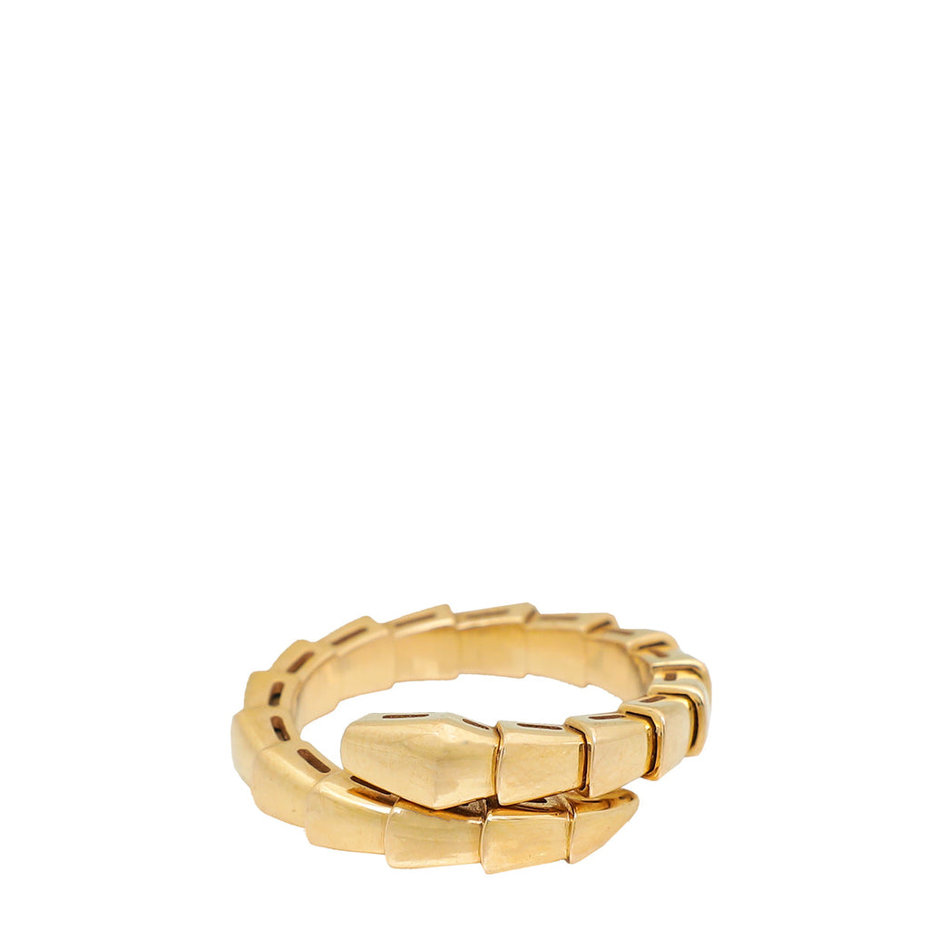 Bvlgari 18K Pink Gold Serpenti Viper One-coil Large Ring