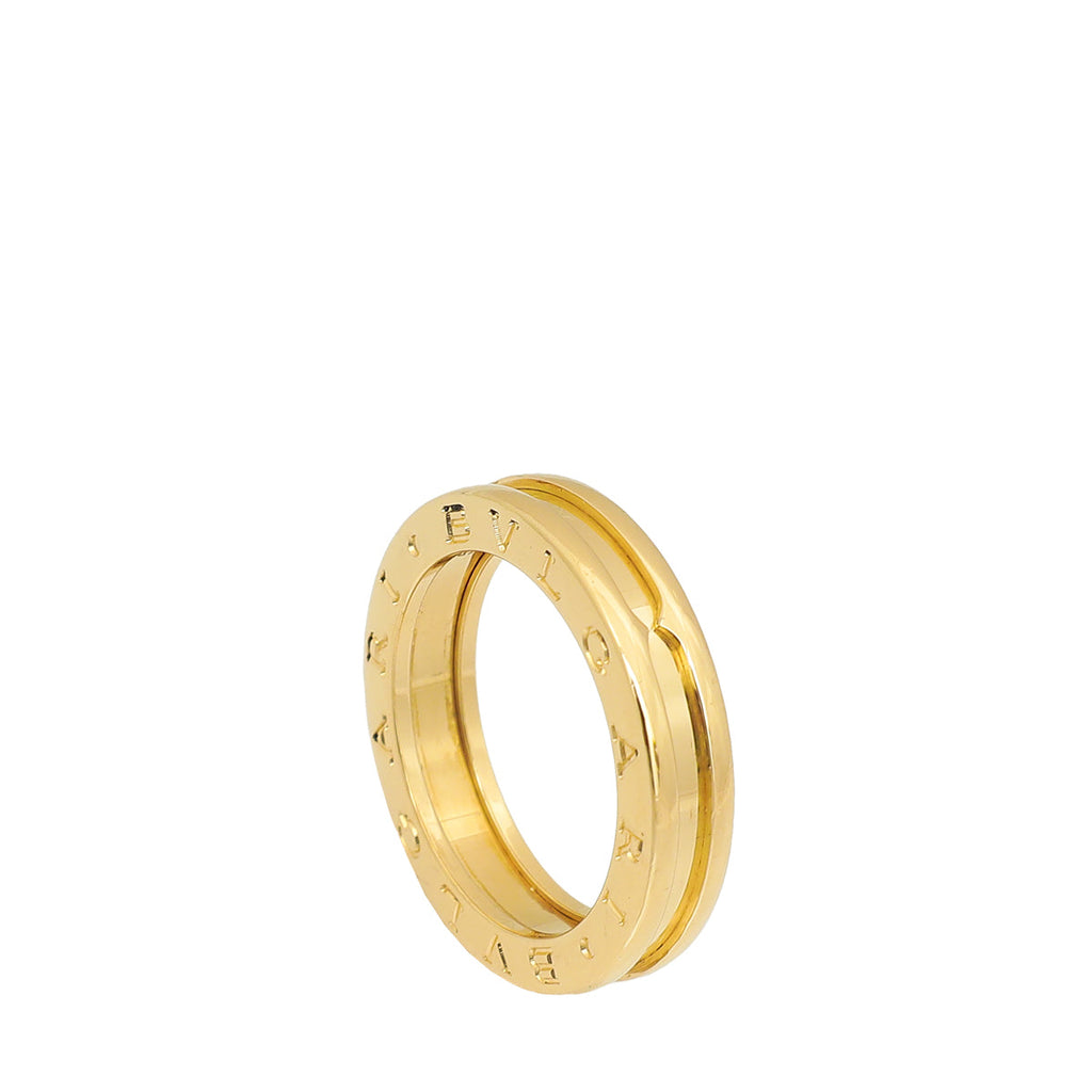 Bvlgari 18K Yellow Gold B.Zero 1 Band Ring 54