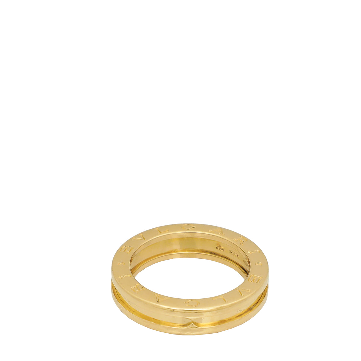 Bvlgari 18K Yellow Gold B.Zero 1 Band Ring 54