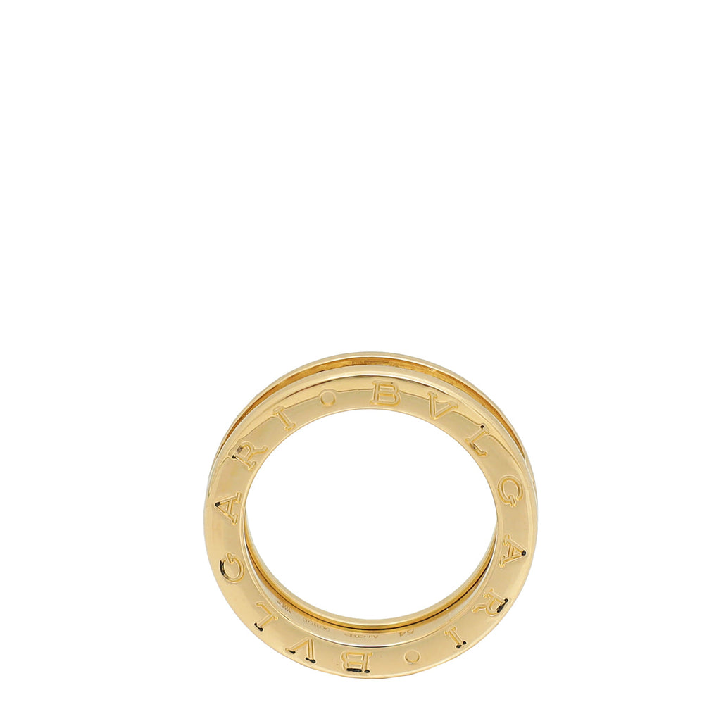 Bvlgari 18K Yellow Gold B.Zero 1 Band Ring 54