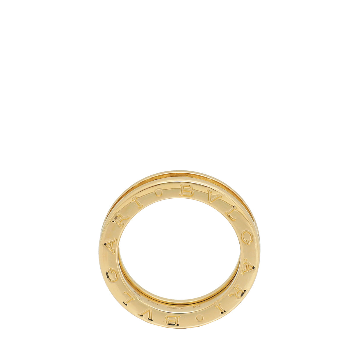 Bvlgari 18K Yellow Gold B.Zero 1 Band Ring 54