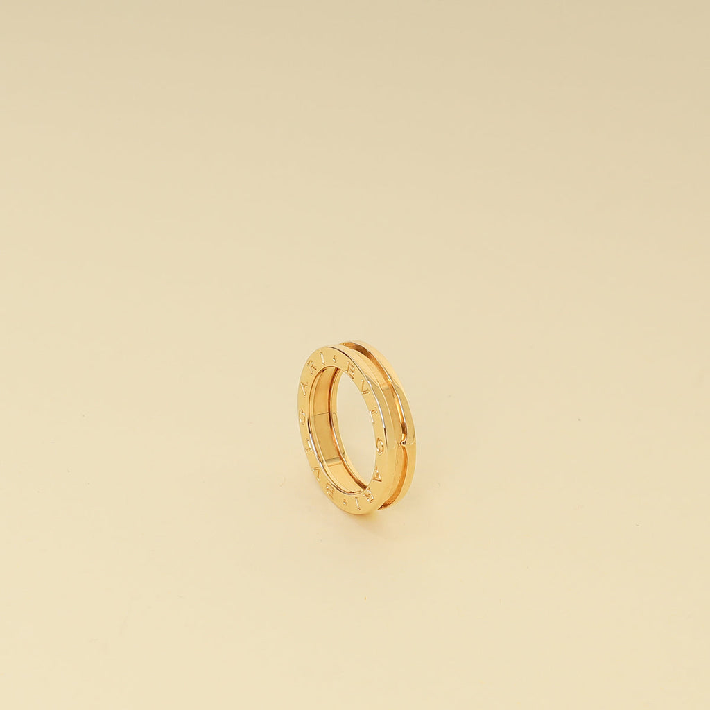 Bvlgari 18K Yellow Gold B Zero 1 Ring 51