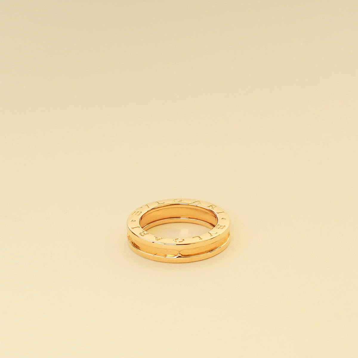 Bvlgari 18K Yellow Gold B Zero 1 Ring 51