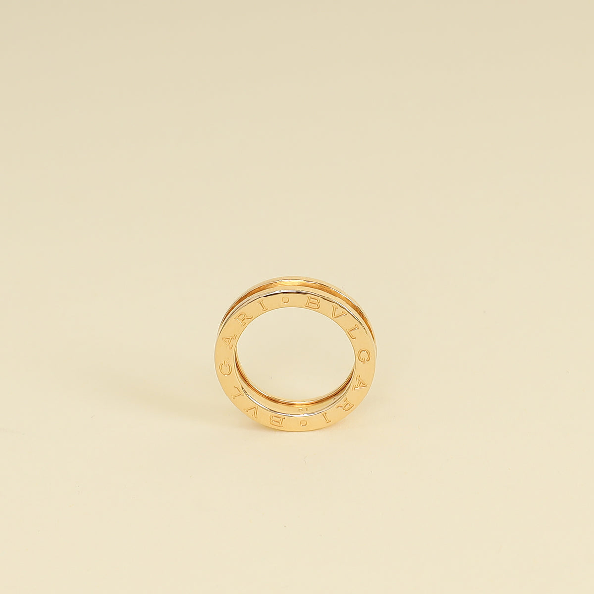 Bvlgari 18K Yellow Gold B Zero 1 Ring 51