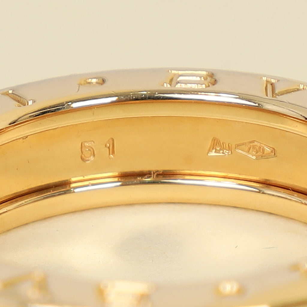 Bvlgari 18K Yellow Gold B Zero 1 Ring 51