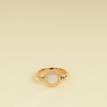 Bvlgari 18K Rose Gold Bvlgari Flip MOP Onyx Ring 54