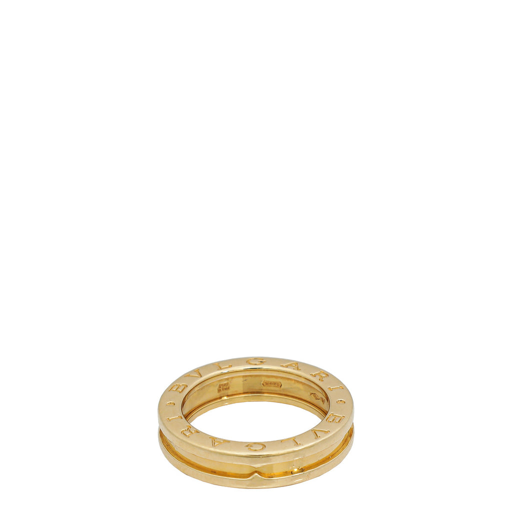 Bvlgari 18K Yellow Gold B Zero1 Ring 51