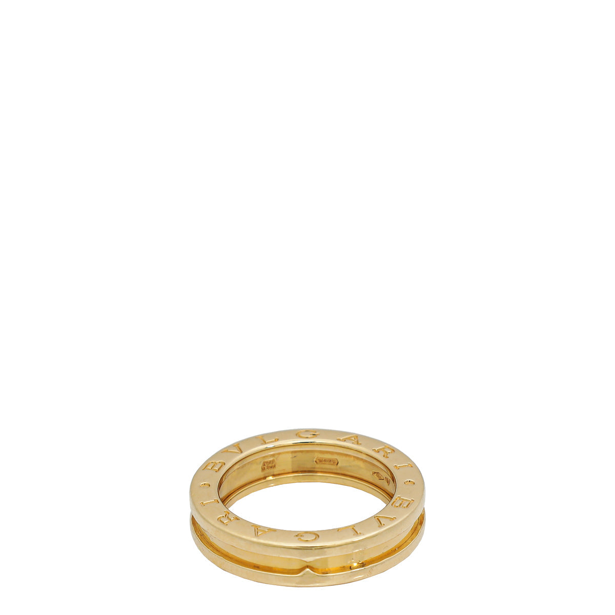 Bvlgari 18K Yellow Gold B Zero1 Ring 51