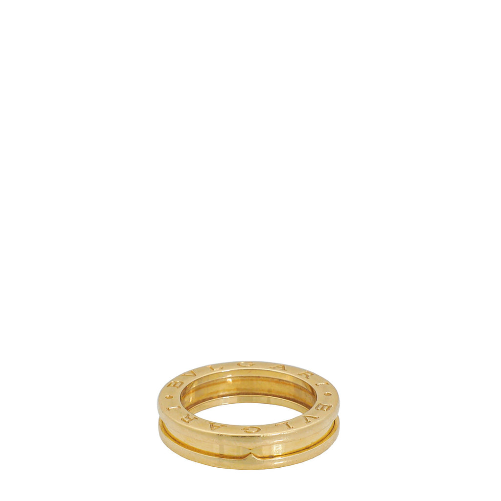 Bvlgari 18K Yellow Gold B.Zero1 Ring 52