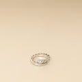 Bvlgari 18K White Gold Serpenti Viper Diamond Ring 54-56