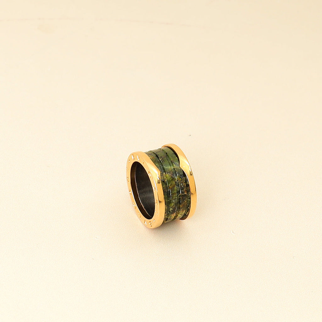 Bvlgari 18K Yellow Gold B. Zero 1-4 Band Ring 53