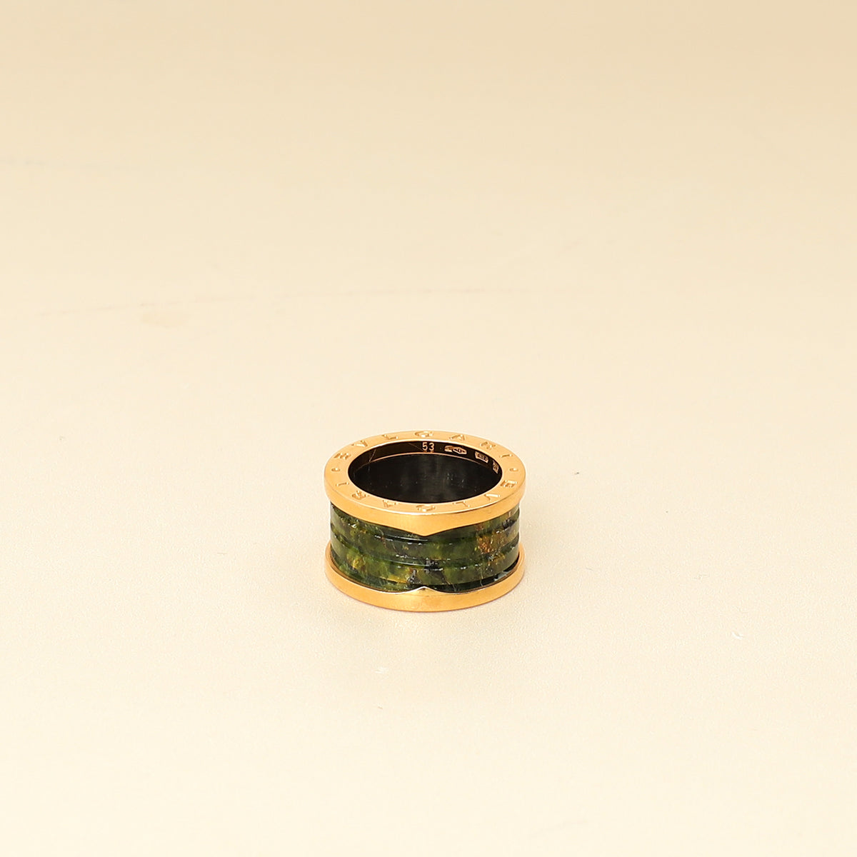 Bvlgari 18K Yellow Gold B. Zero 1-4 Band Ring 53