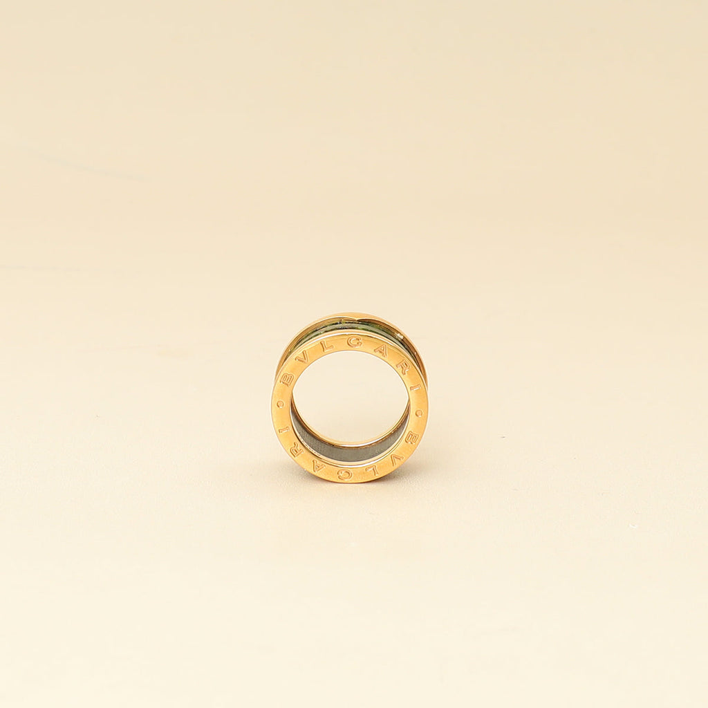Bvlgari 18K Yellow Gold B. Zero 1-4 Band Ring 53