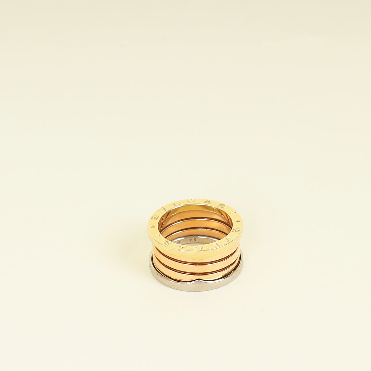 Bvlgari 18K Tricolor B.Zero 1 - Four-Band Ring 54