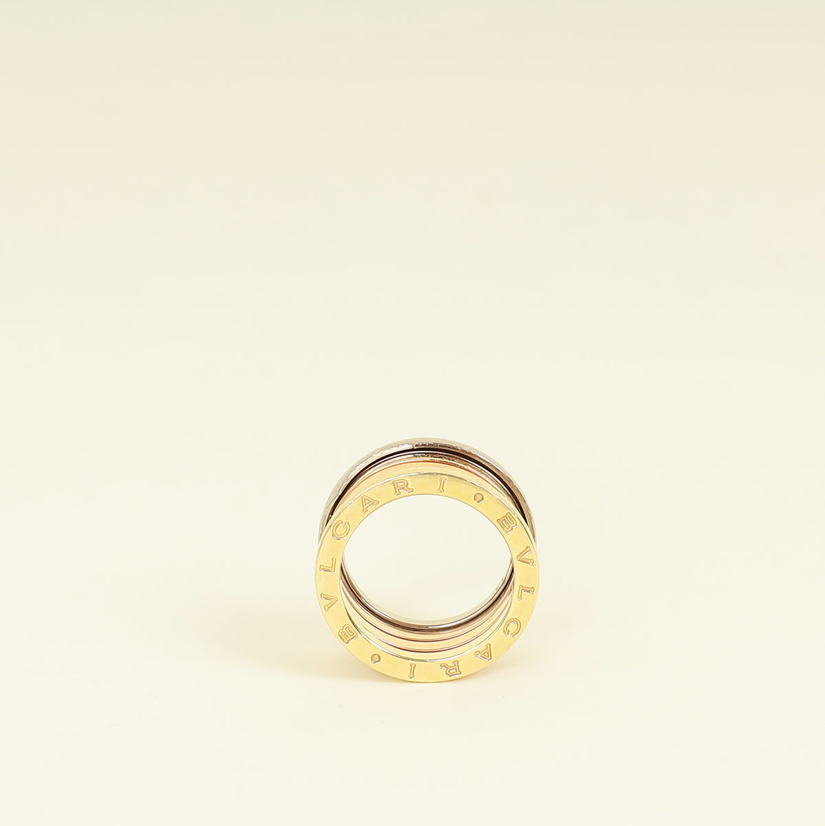 Bvlgari 18K Tricolor B.Zero 1 - Four-Band Ring 54