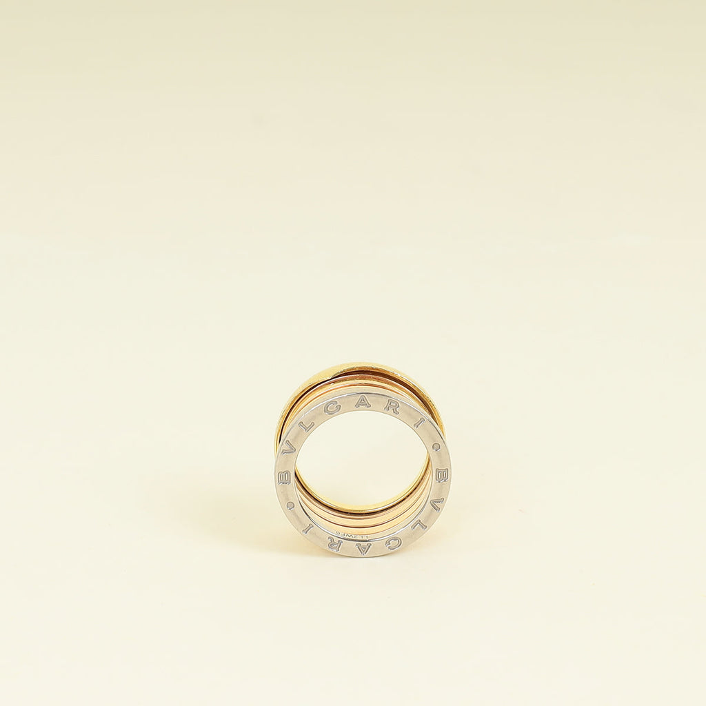 Bvlgari 18K Tricolor B.Zero 1 - Four-Band Ring 54