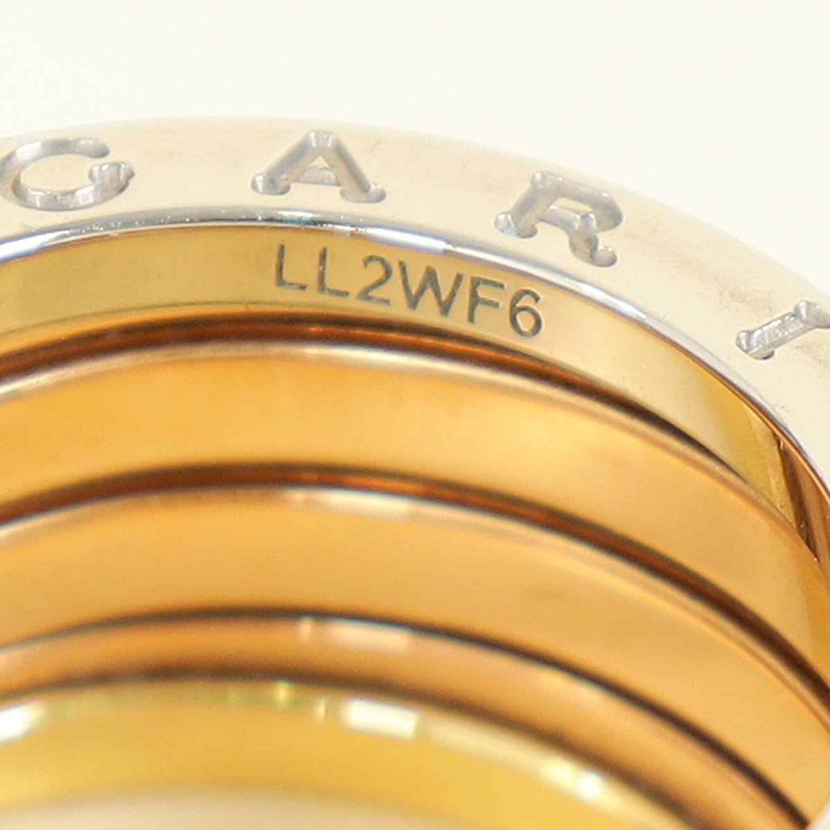 Bvlgari 18K Tricolor B.Zero 1 - Four-Band Ring 54