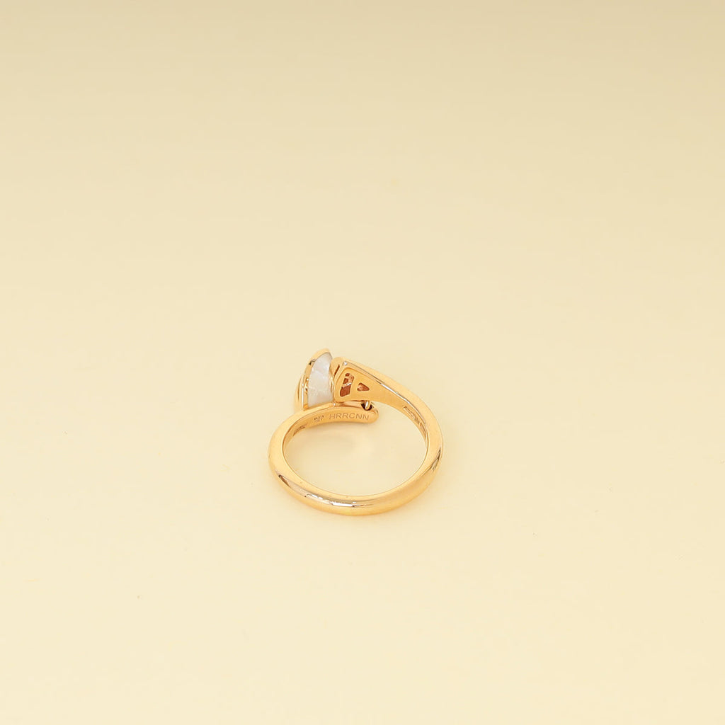 Bvlgari 18K Pink Gold Diamond MOP Diva's Dream Ring 51