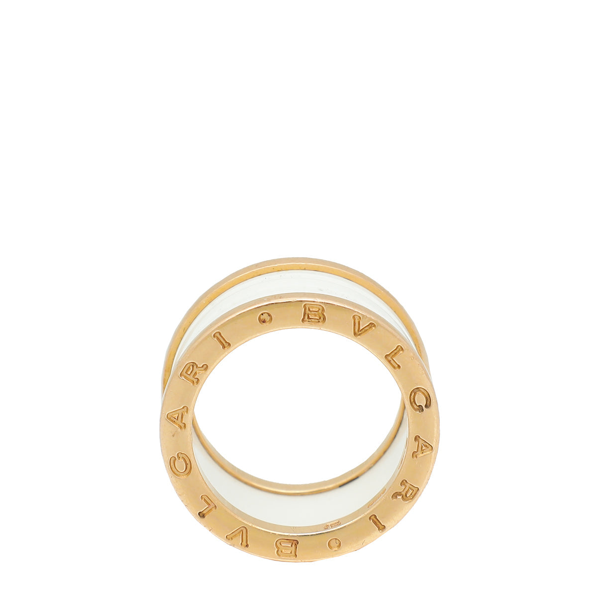 Bvlgari 18K Rose Gold B.Zero 1 - 4 Band Ring 54