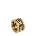 Bvlgari 18K Rose Gold Black Ceramic B Zero1 Design Legend Ring 52