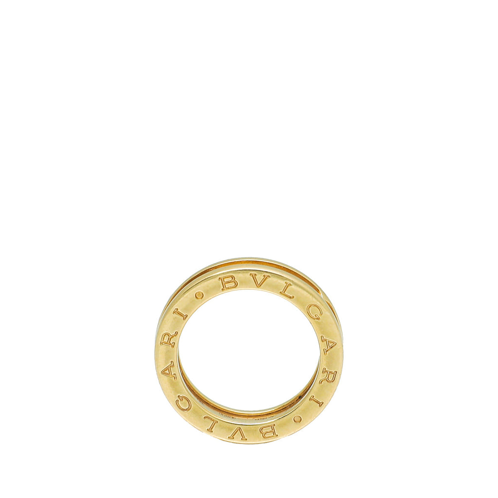 Bvlgari 18K Yellow Gold B.Zero 1 Band Ring 52