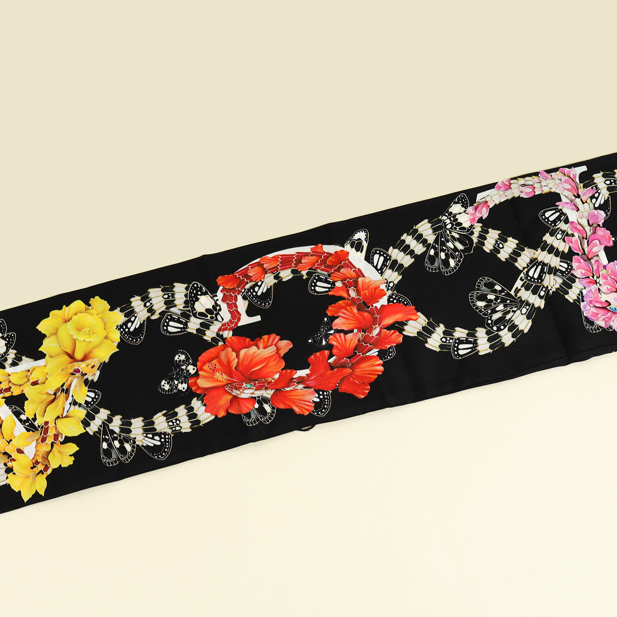 Bvlgari Black Multicolor X Mary Katrantzou Silk Maxi Shelley Twilly