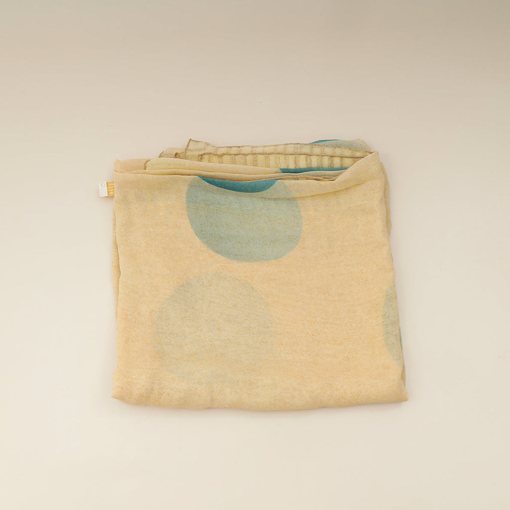 Bvlgari Light Yellow Printed Silk Scarf
