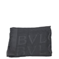 Bvlgari Black Logo Silk Scarf