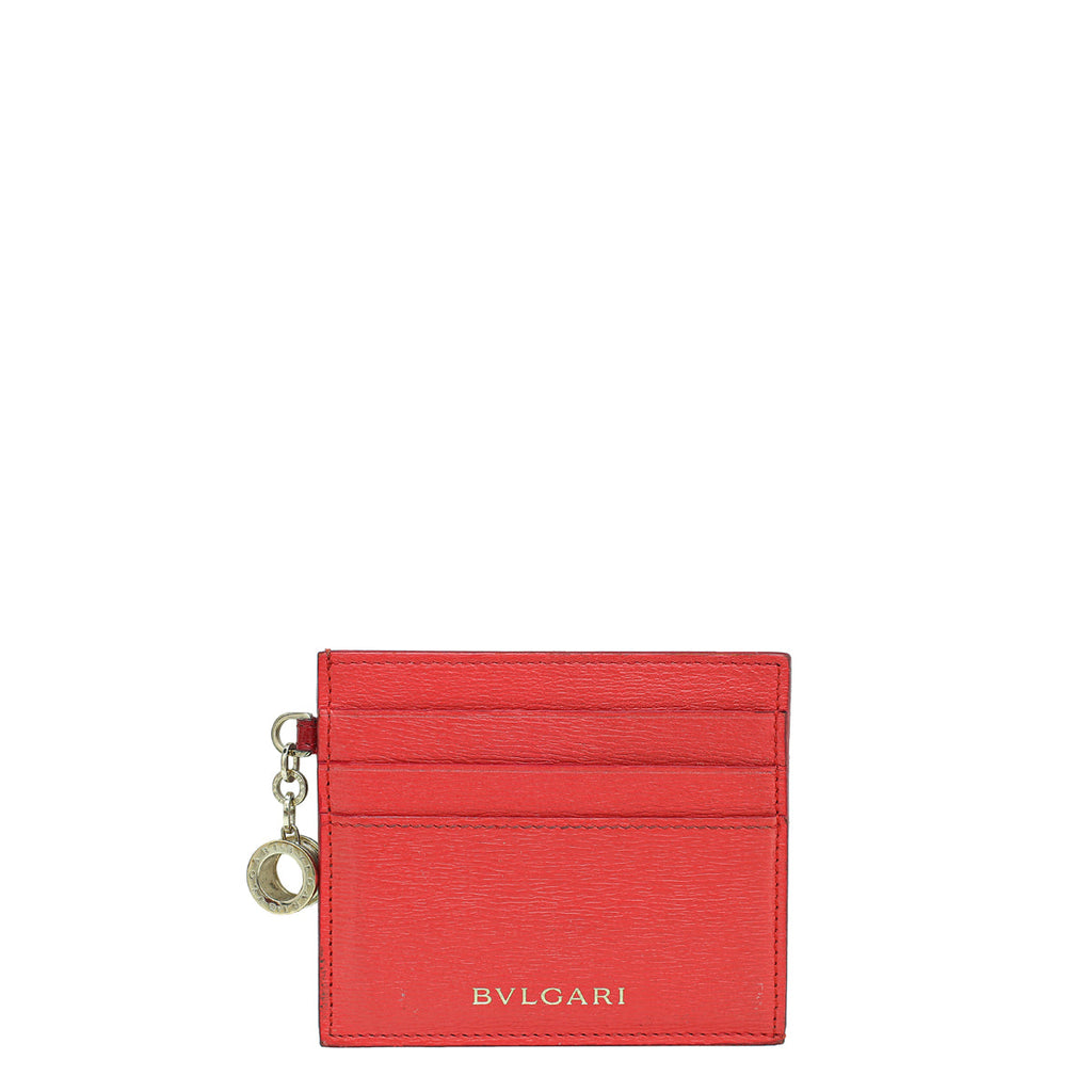 Bvlgari Red B.Zero 1 Card Holder