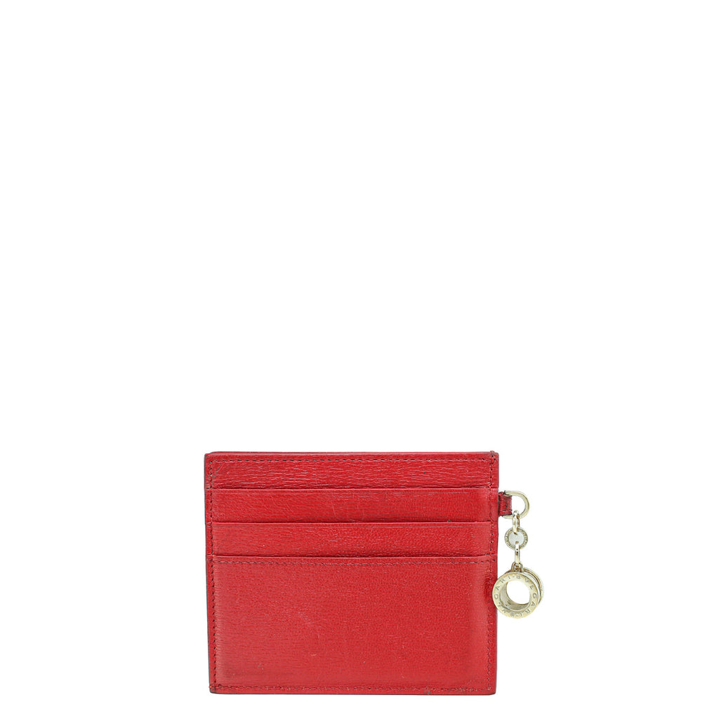 Bvlgari Red B.Zero 1 Card Holder