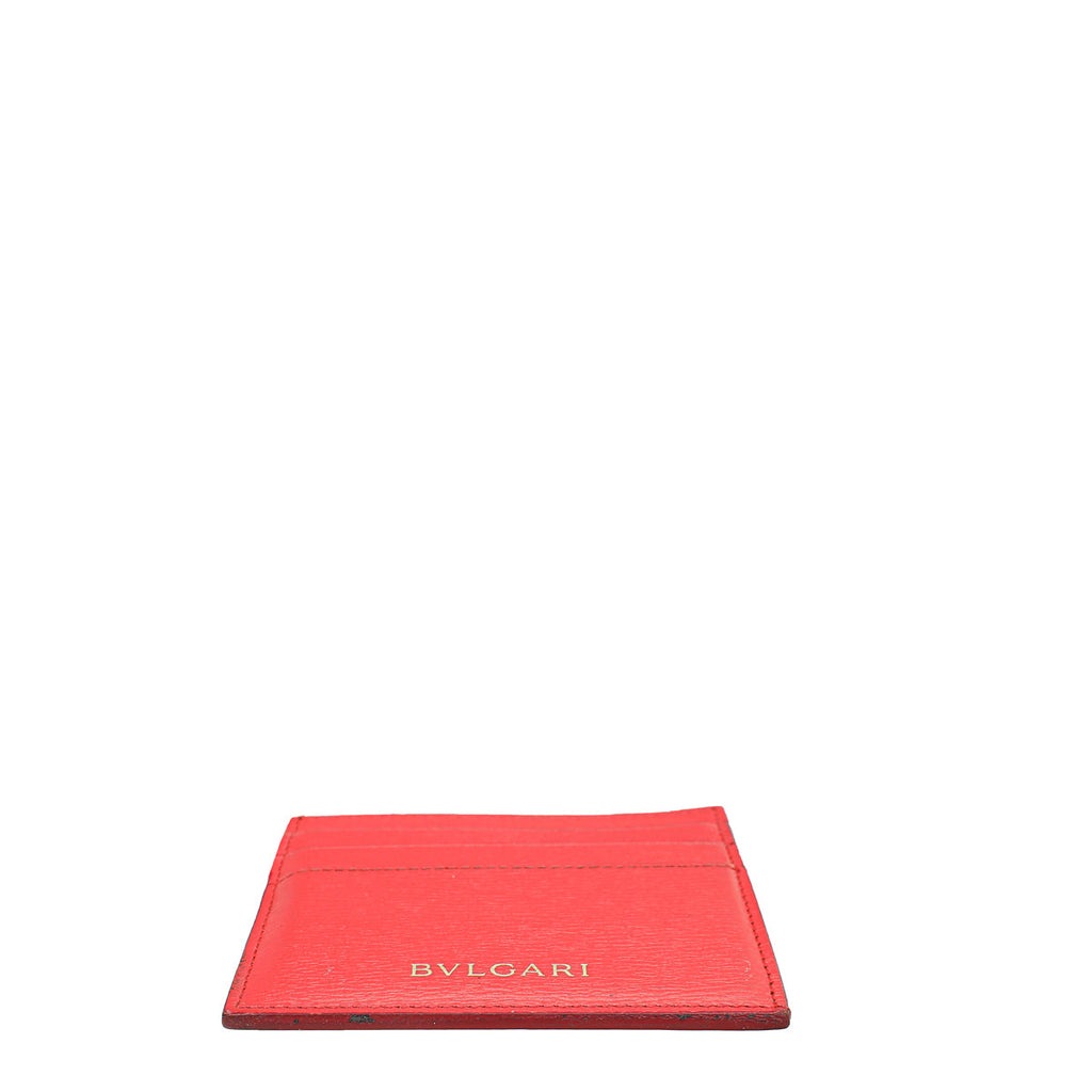 Bvlgari Red B.Zero 1 Card Holder