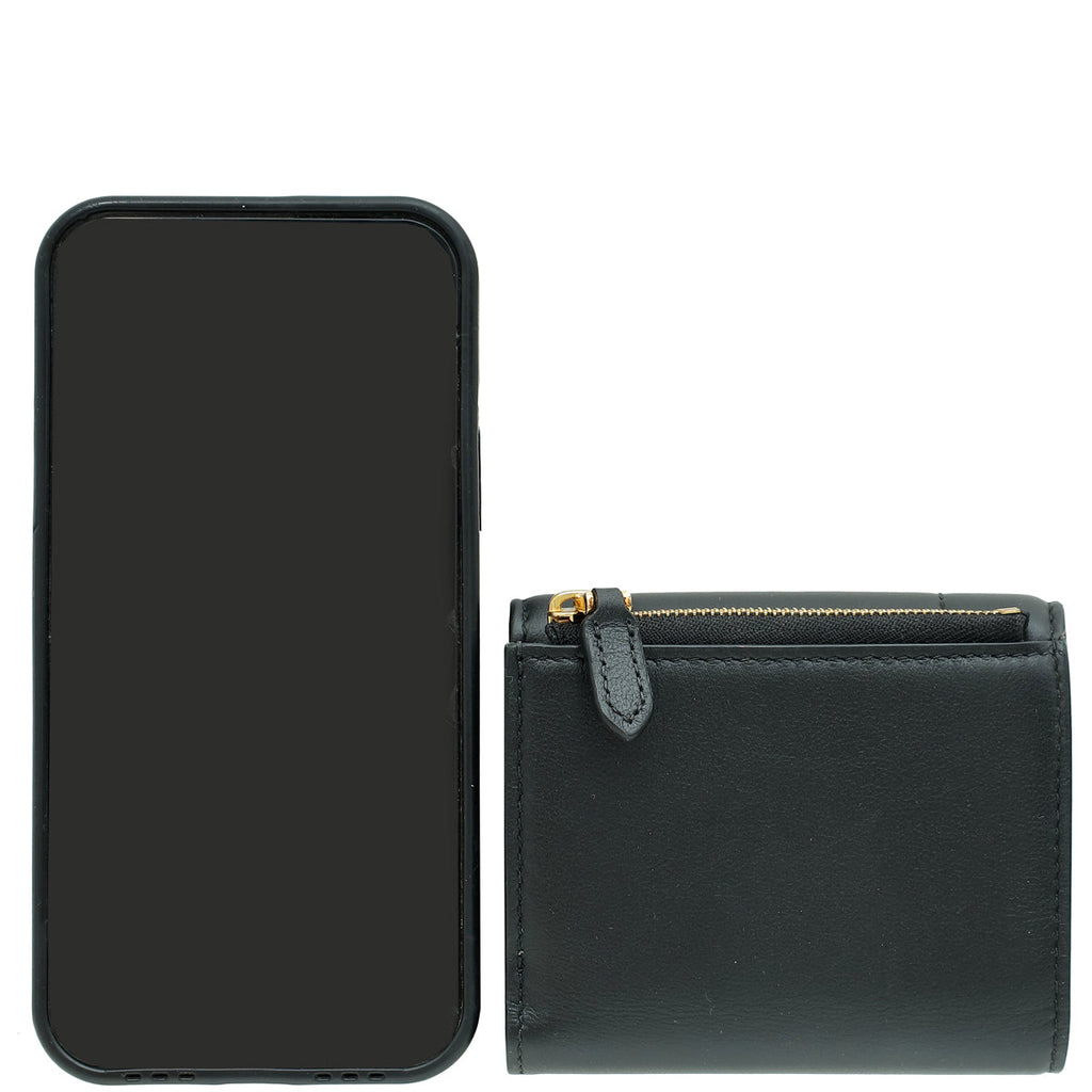 Bvlgari Black Serpenti Reverse Compact Wallet