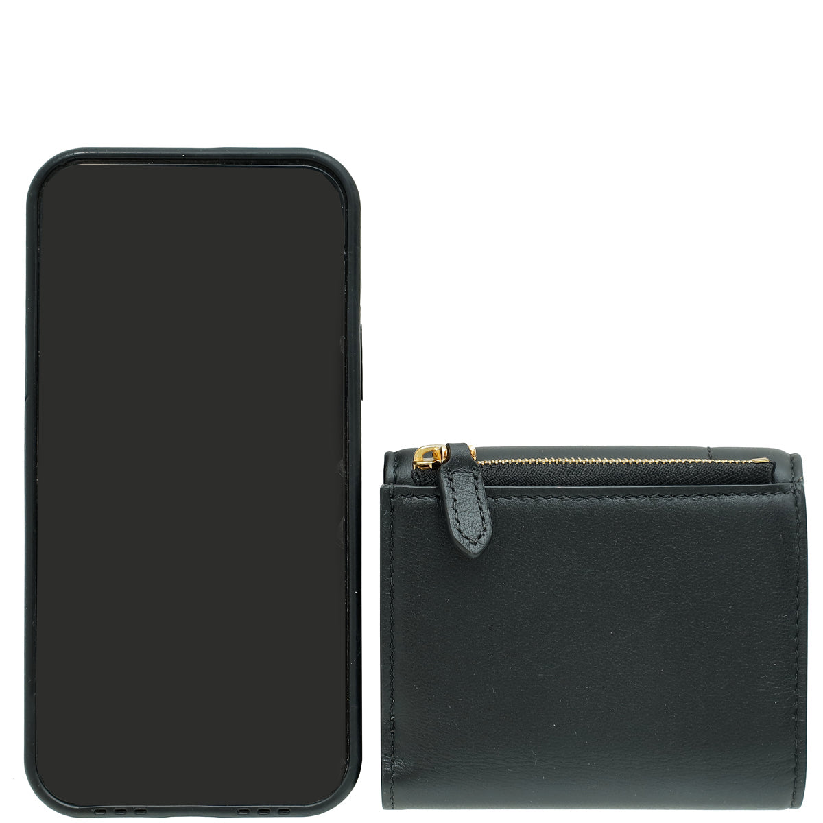 Bvlgari Black Serpenti Reverse Compact Wallet