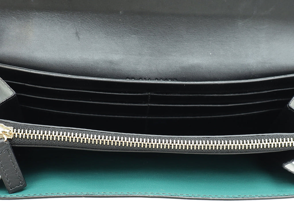 Bvlgari Black Serpenti Forever Continental Wallet