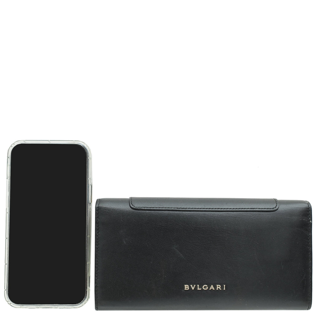 Bvlgari Black Serpenti Forever Continental Wallet