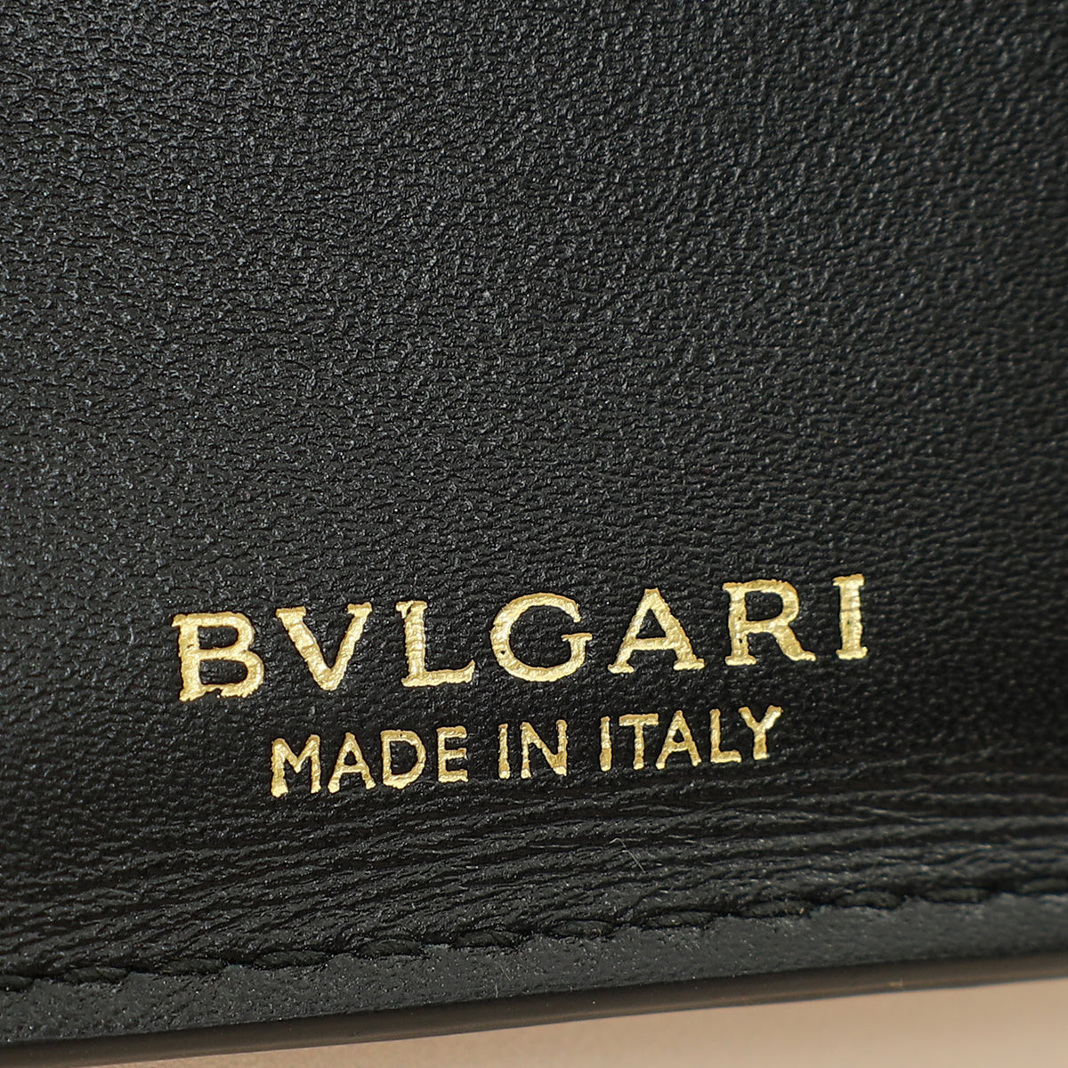Bvlgari Metallic Grey Serpenti Forever Folded Card Holder