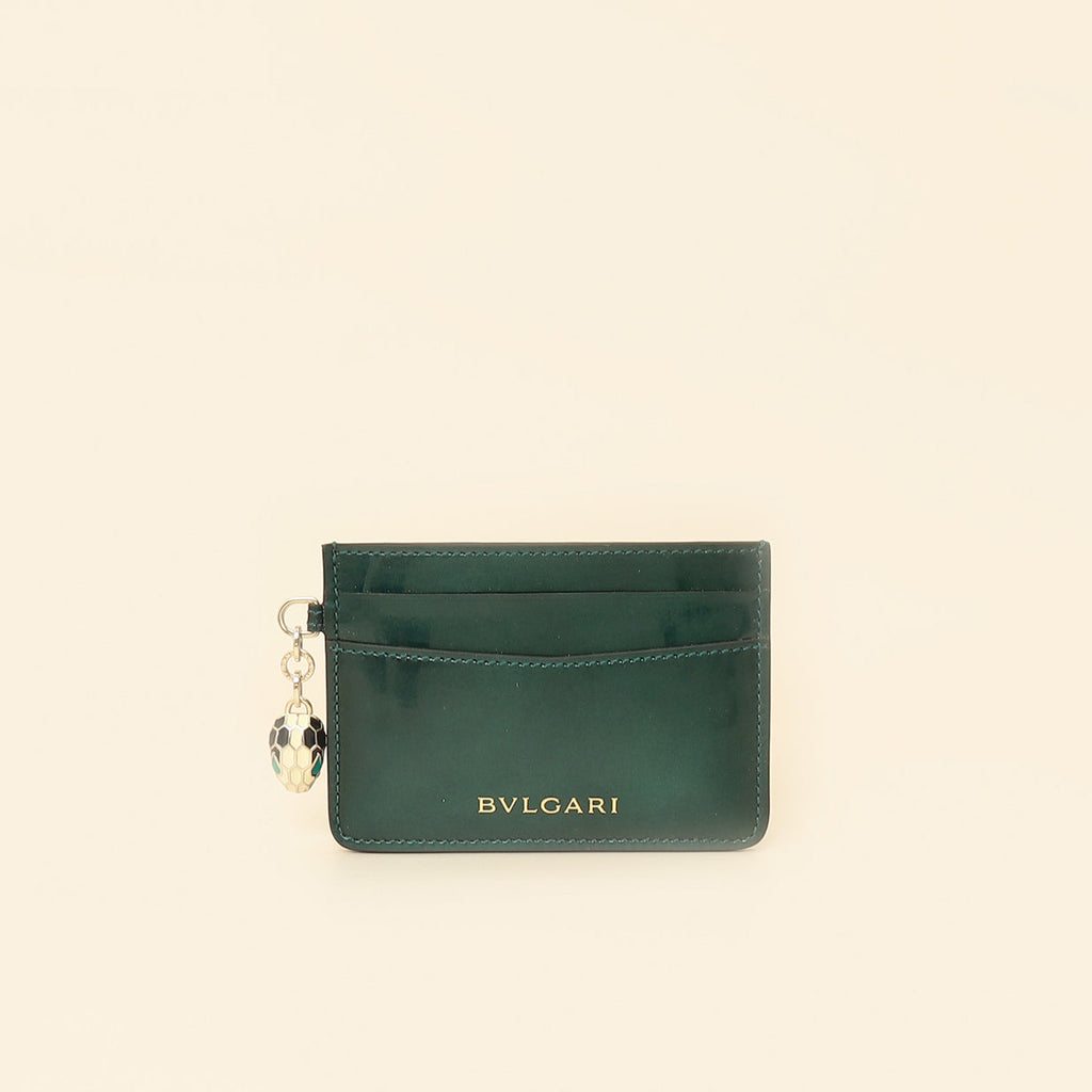 Bvlgari Forest Emerald Serpenti Forever Card Holder