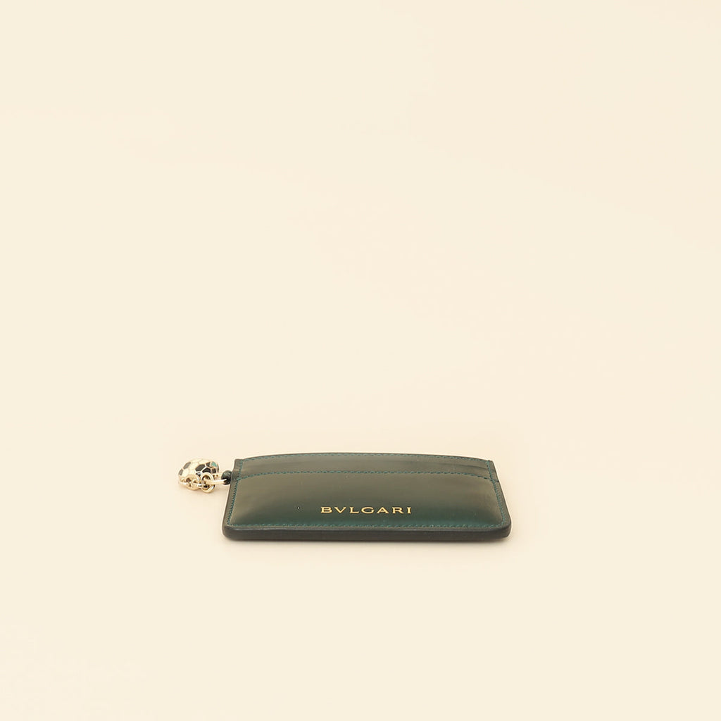 Bvlgari Forest Emerald Serpenti Forever Card Holder