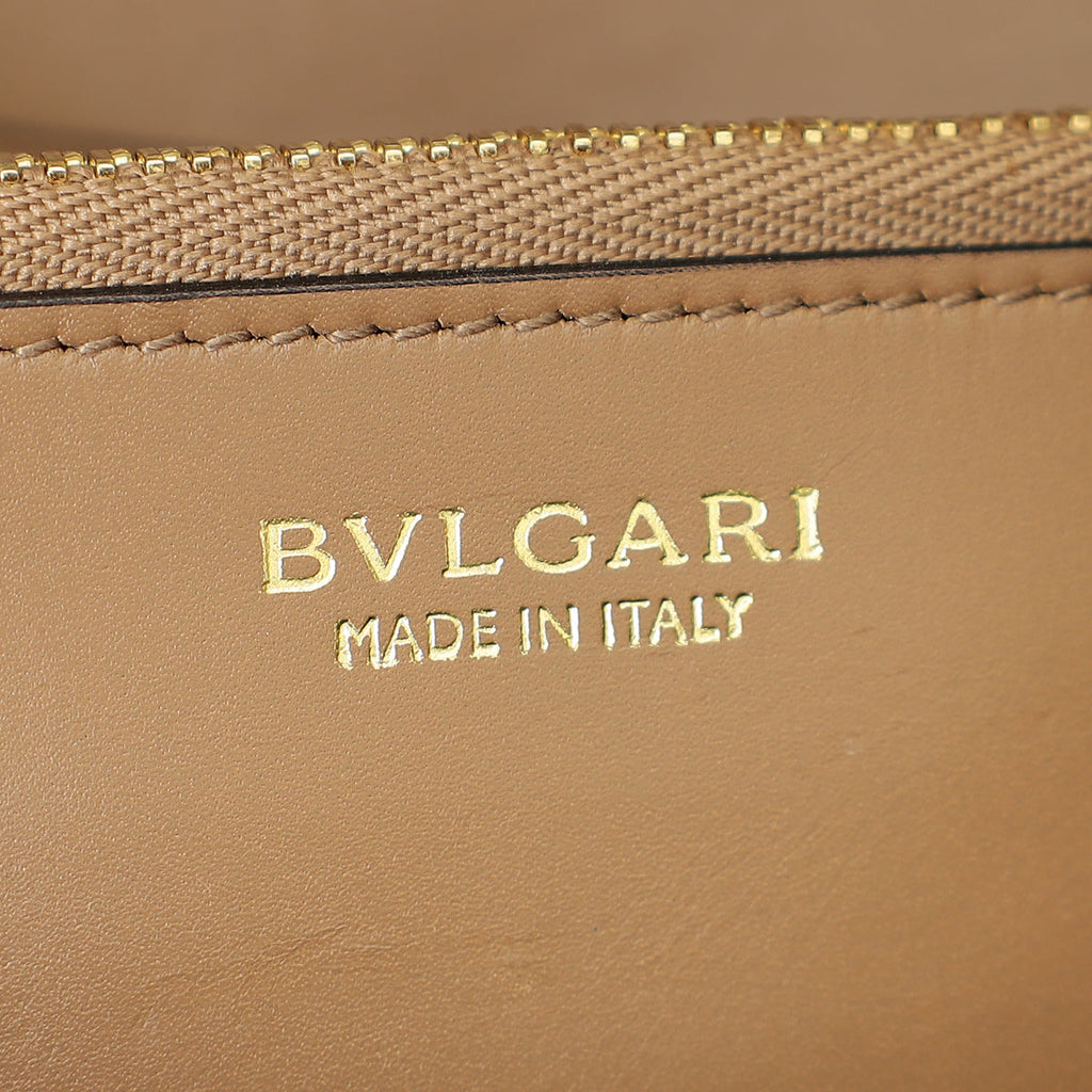 Bvlgari Brown Serpenti Forever Flap Long Wallet