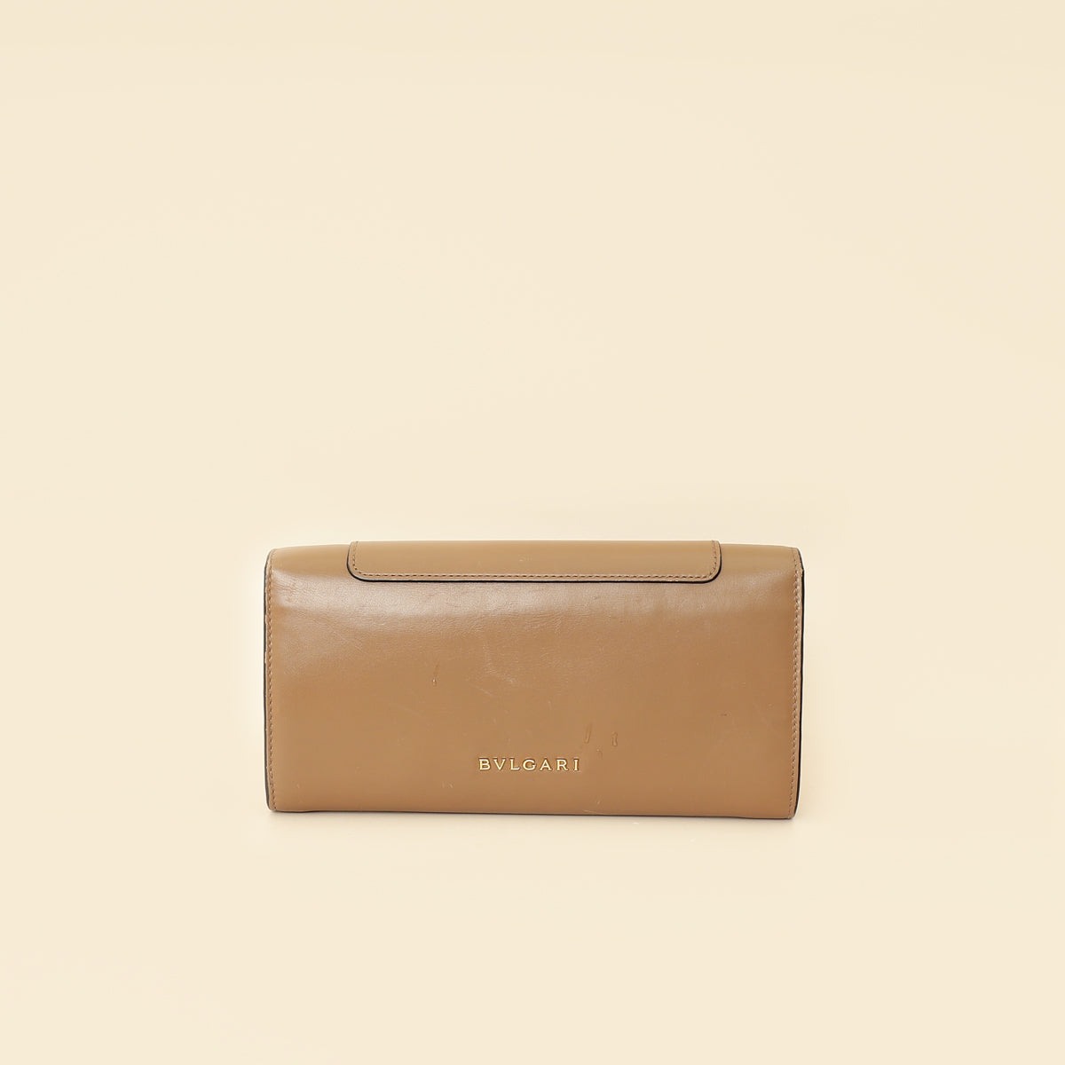 Bvlgari Brown Serpenti Forever Flap Long Wallet