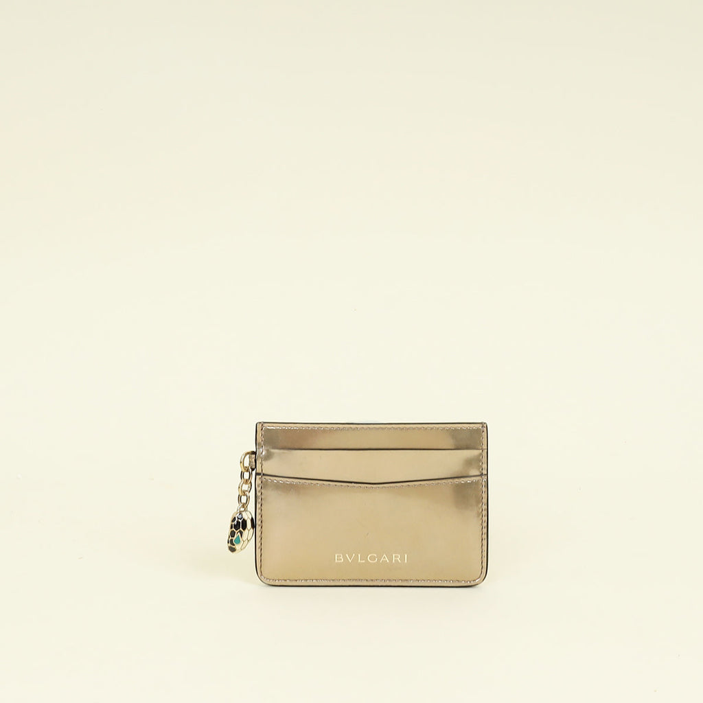 Bvlgari Champagne Serpenti Forever Card Holder